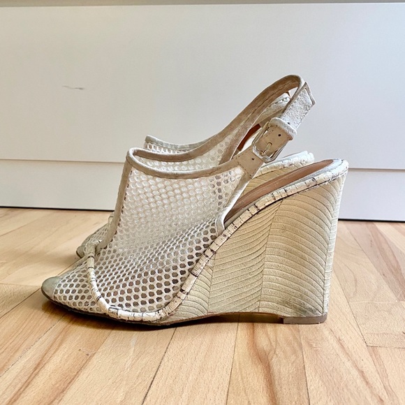 Rebecca Minkoff Emile peep-toe wedge mesh - Picture 3 of 6